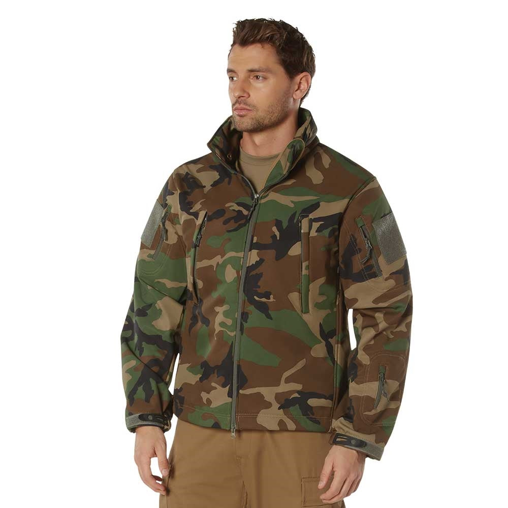 Rothco Woodland Camo Special Ops Soft Shell Jacket 9906