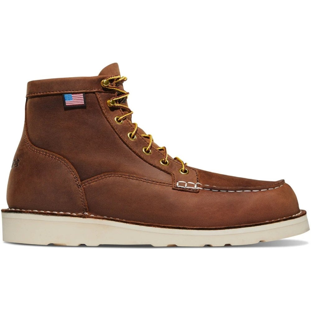 Danner Bull Run Moc Toe Plain Toe Wedge Sole Work Boot 15573