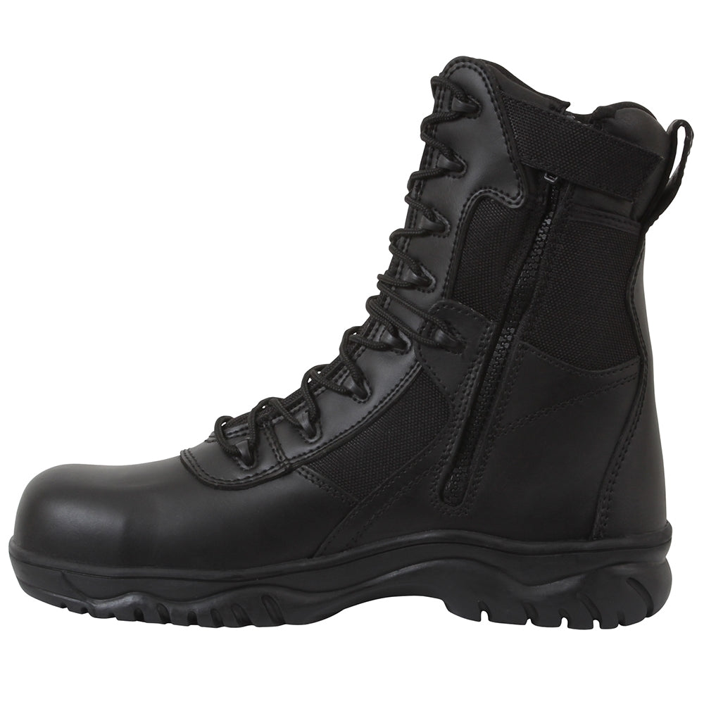 Rothco Black Forced Entry Side Zipper Composite Toe Tactical Boot-5063