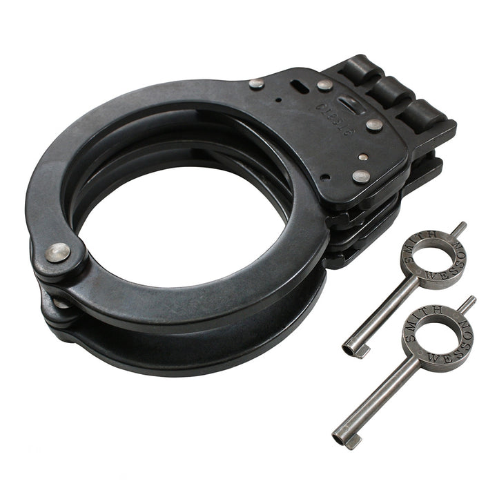 Smith  and  Wesson Black Hinged Handcuff - 10064