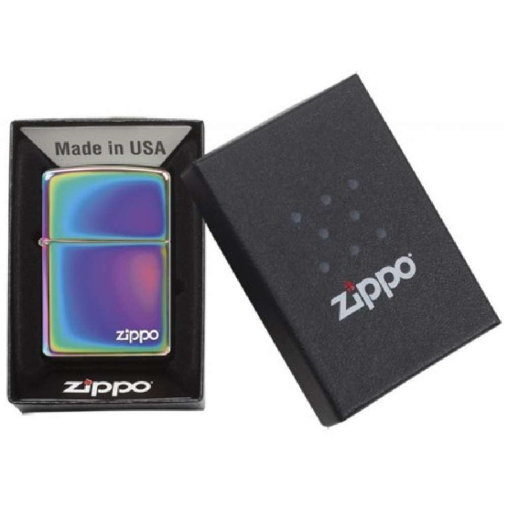 ZIPPO Logo Lighter with Spectrum Finish - 19003