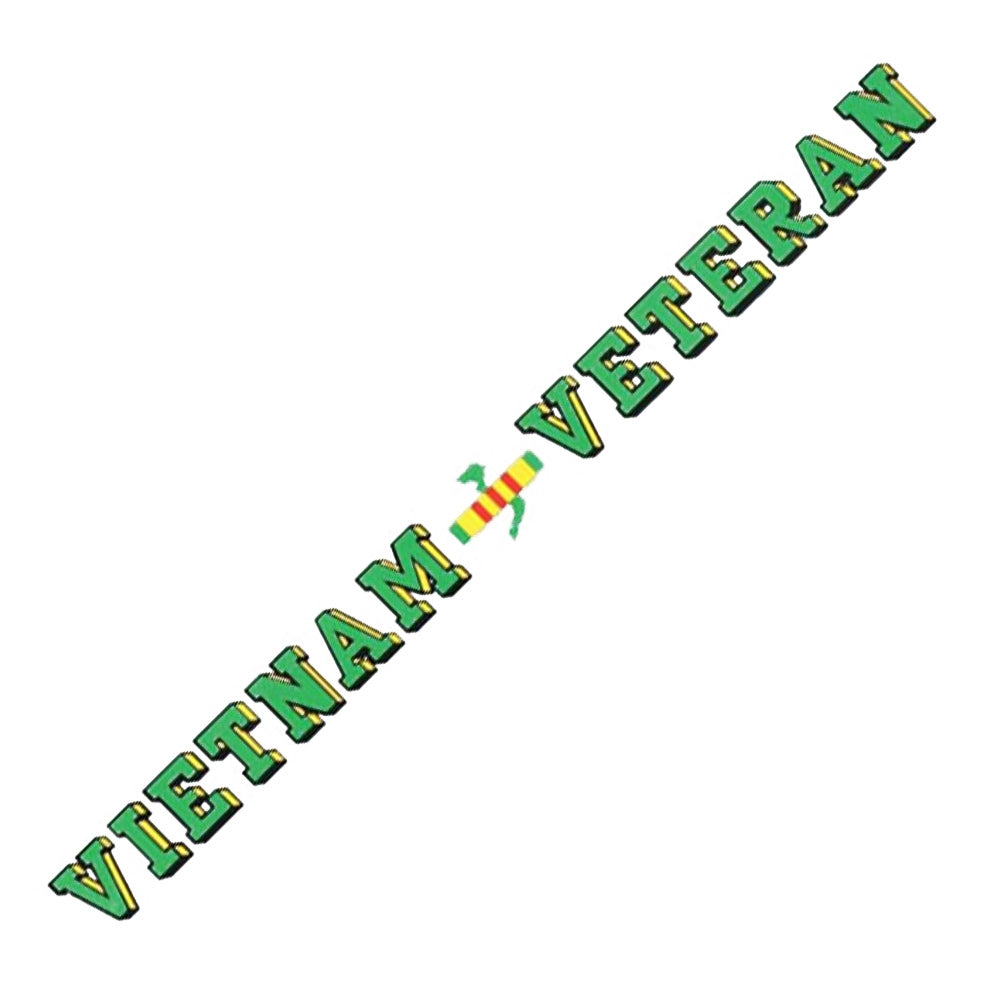 Patriotic Vietnam Veteran Window Strip Decal D120