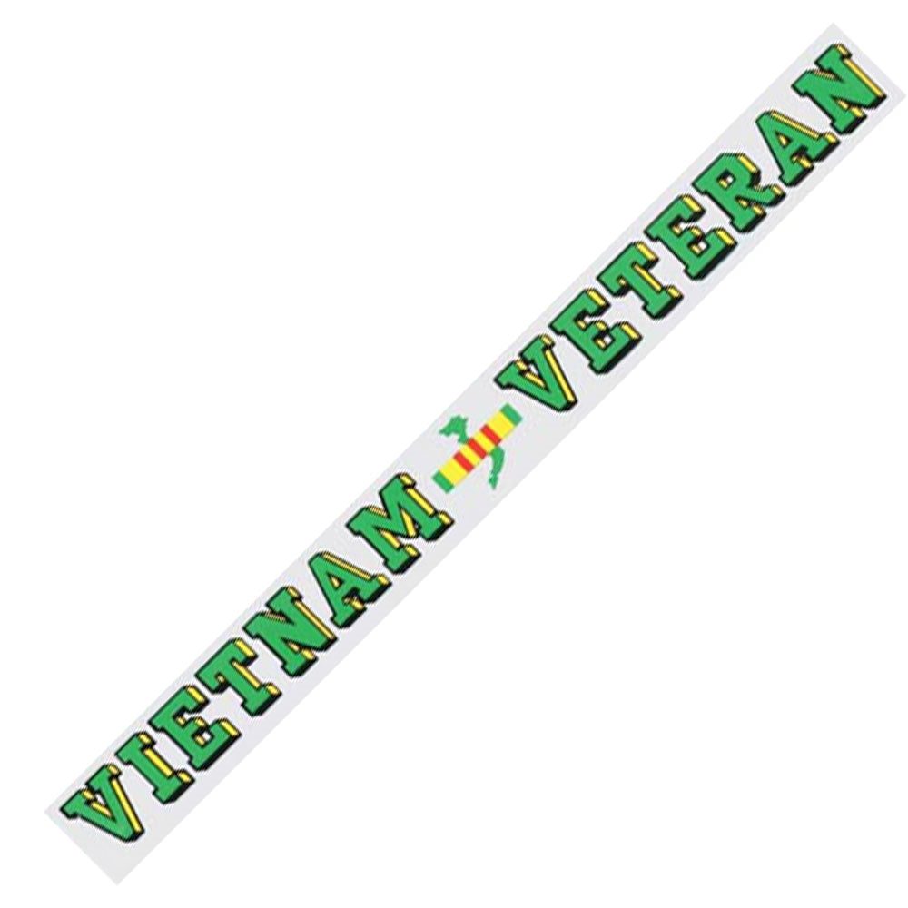 Patriotic Vietnam Veteran Window Strip Decal D120