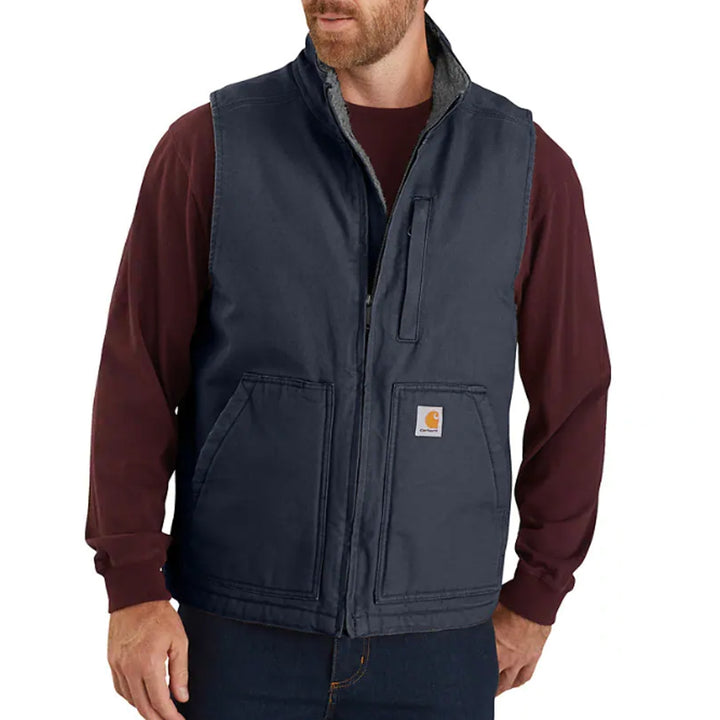 Carhartt Washed Duck Sherpa Lined Mock Neck Vest 104277