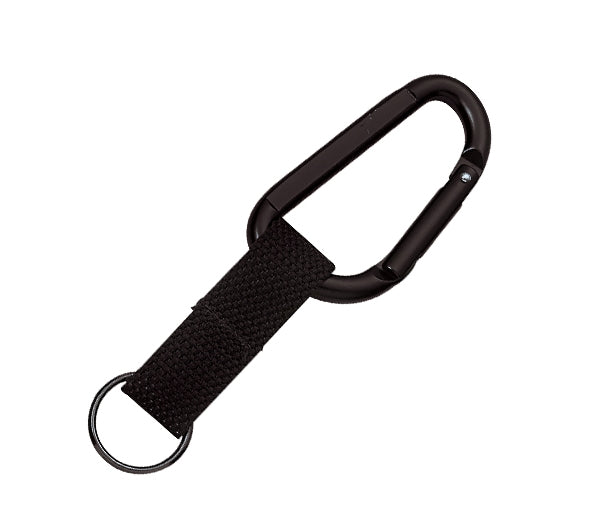 Rothco 80mm Carabiner With Web Strap Ring - 291