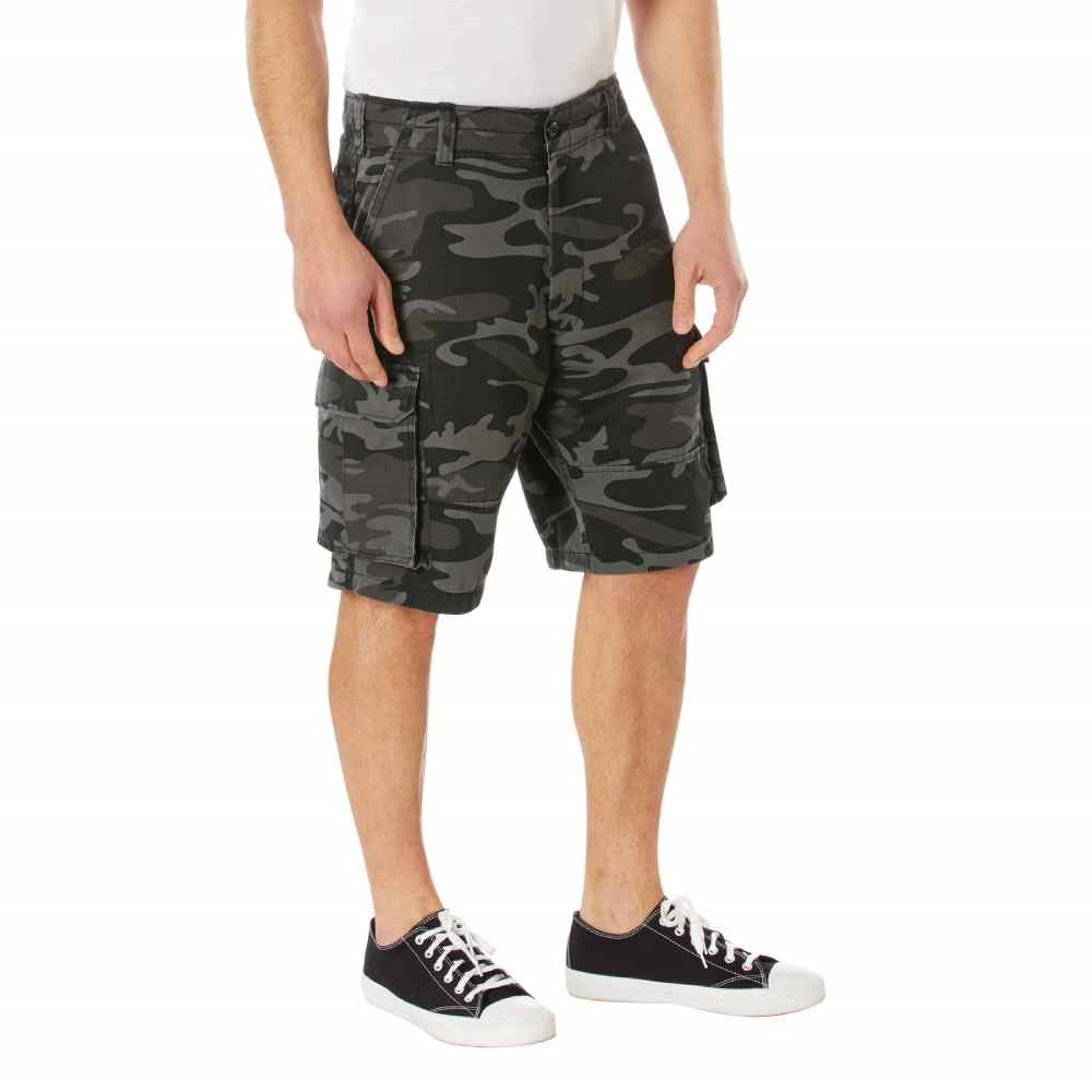 Rothco Vintage Cargo Black Camo Shorts 21400