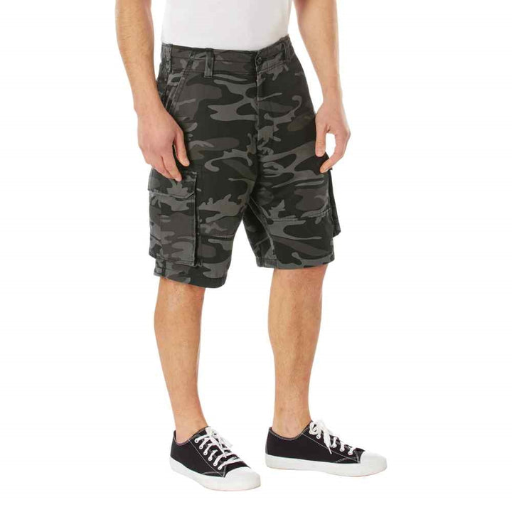 Rothco Vintage Cargo Black Camo Shorts 21400