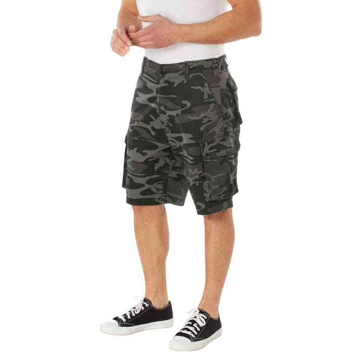 Rothco Vintage Cargo Black Camo Shorts 21400
