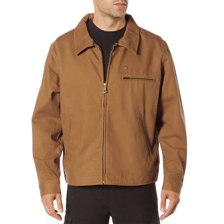 Rothco Brown Lightweight Canvas Work Jacket 92535