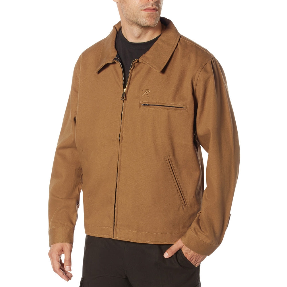 Rothco Brown Lightweight Canvas Work Jacket 92535