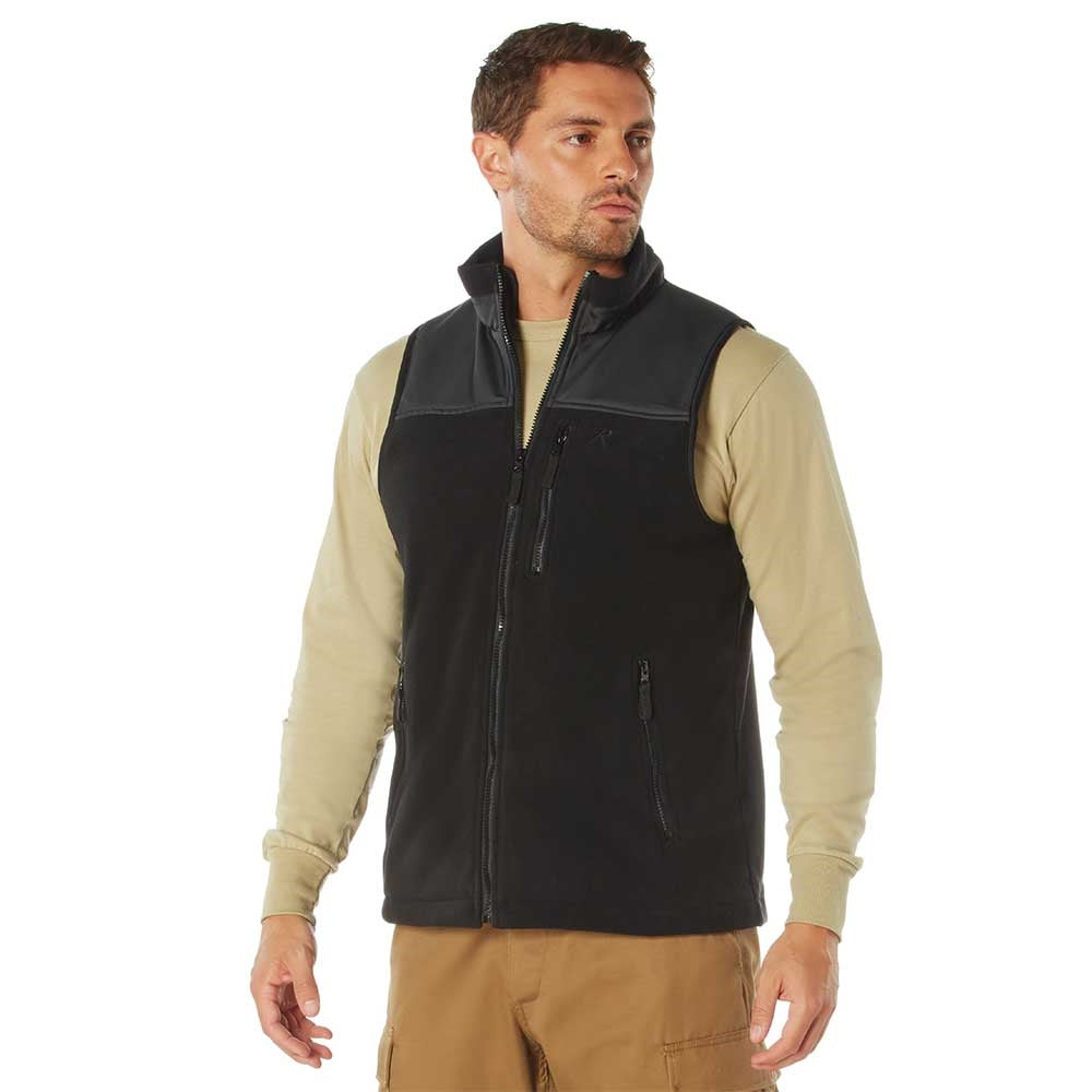 Rothco Spec Ops Black Fleece Vest 96760
