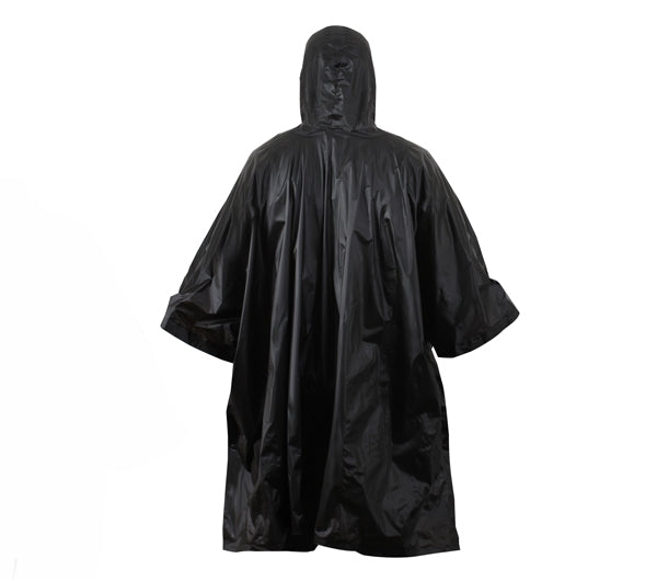 Rothco Black Rip-Stop Poncho - 4958