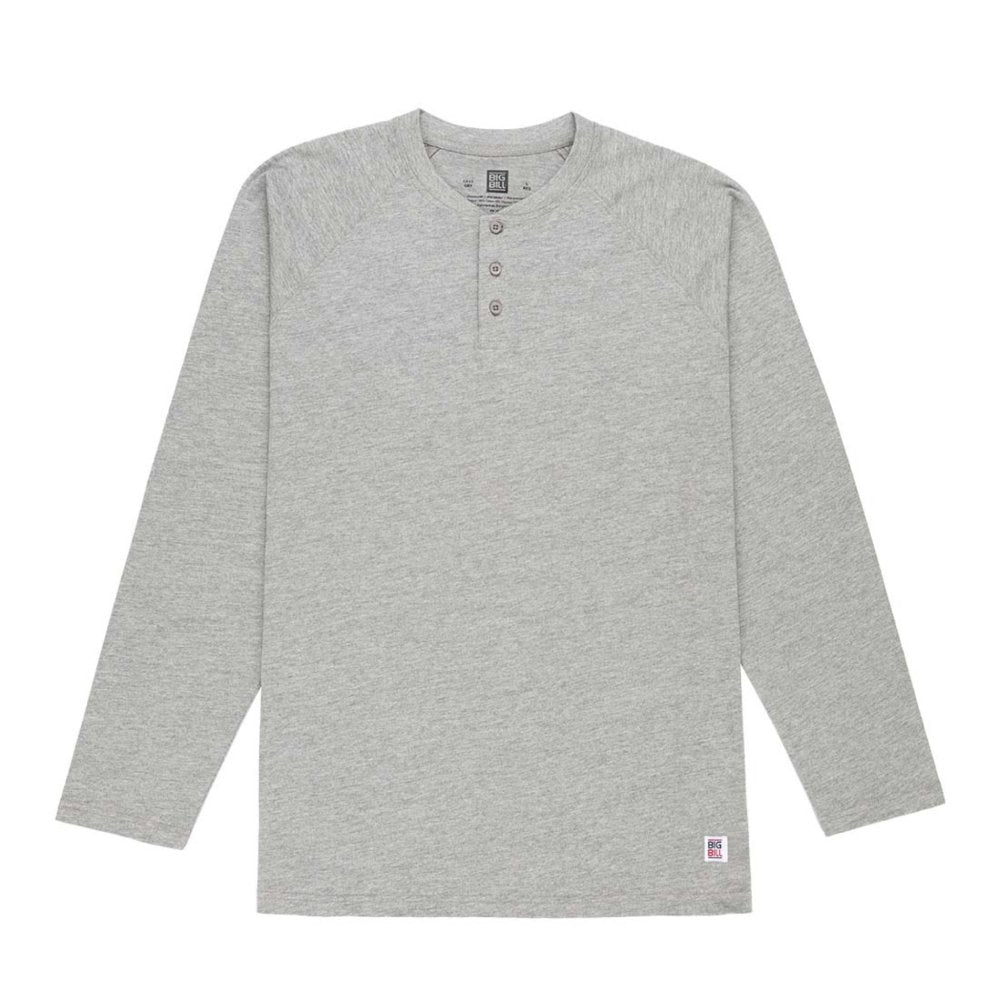 Big Bill Heavyweight Long Sleeve Henley Work T-shirt CK15