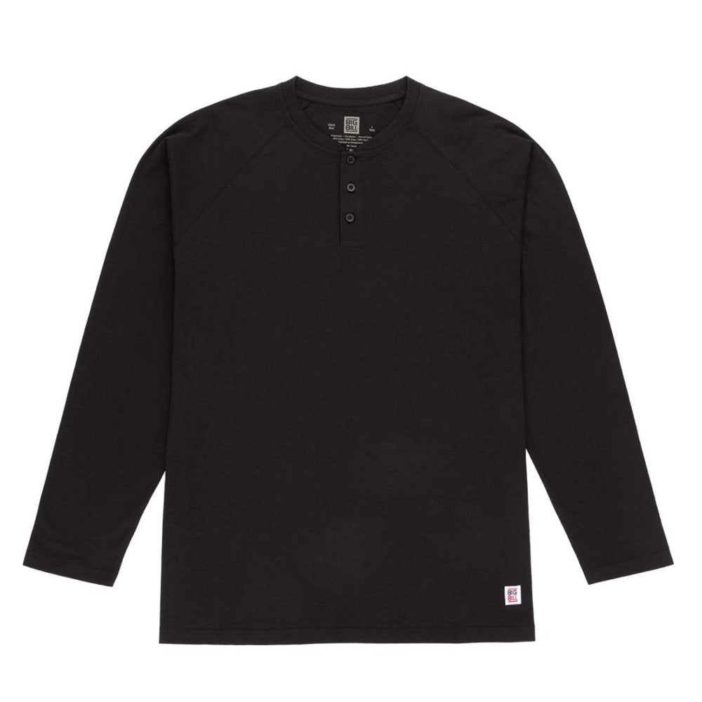 Big Bill Heavyweight Long Sleeve Henley Work T-shirt CK15