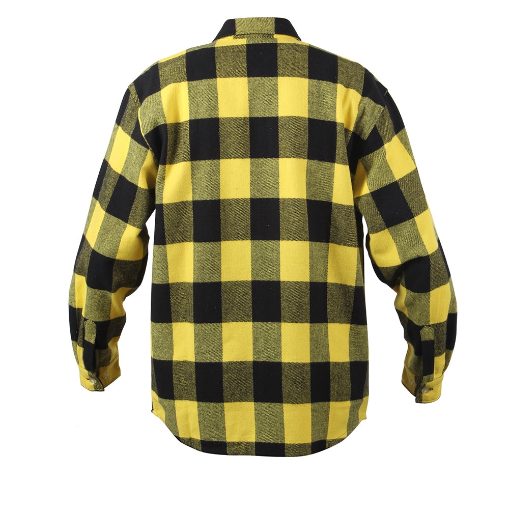 Rothco Yellow Plaid Flannel Shirt 4649