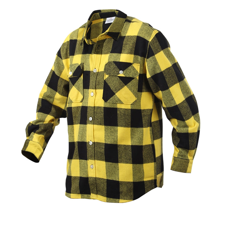 Rothco Yellow Plaid Flannel Shirt 4649