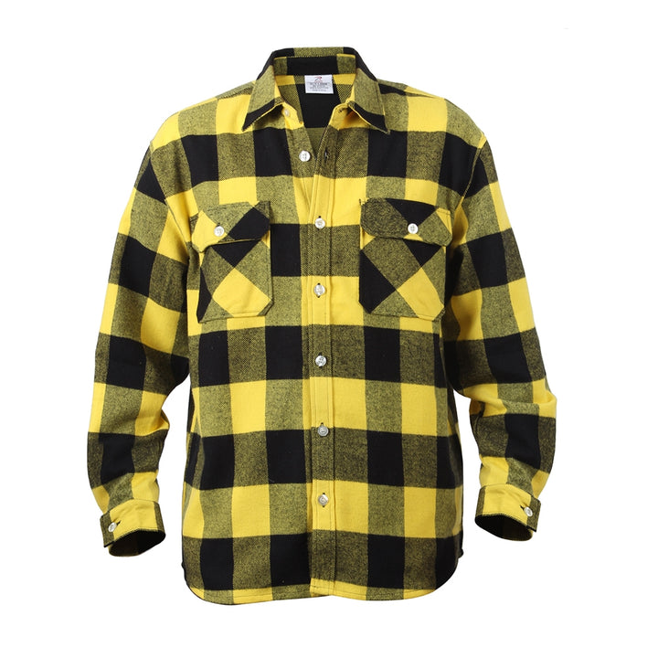 Rothco Yellow Plaid Flannel Shirt 4649