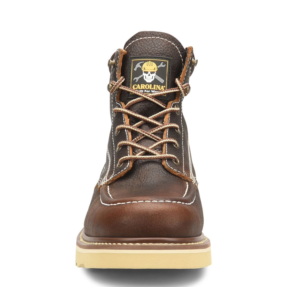 Carolina Flatiron Moc Toe Wedge Work Boots - CA7043