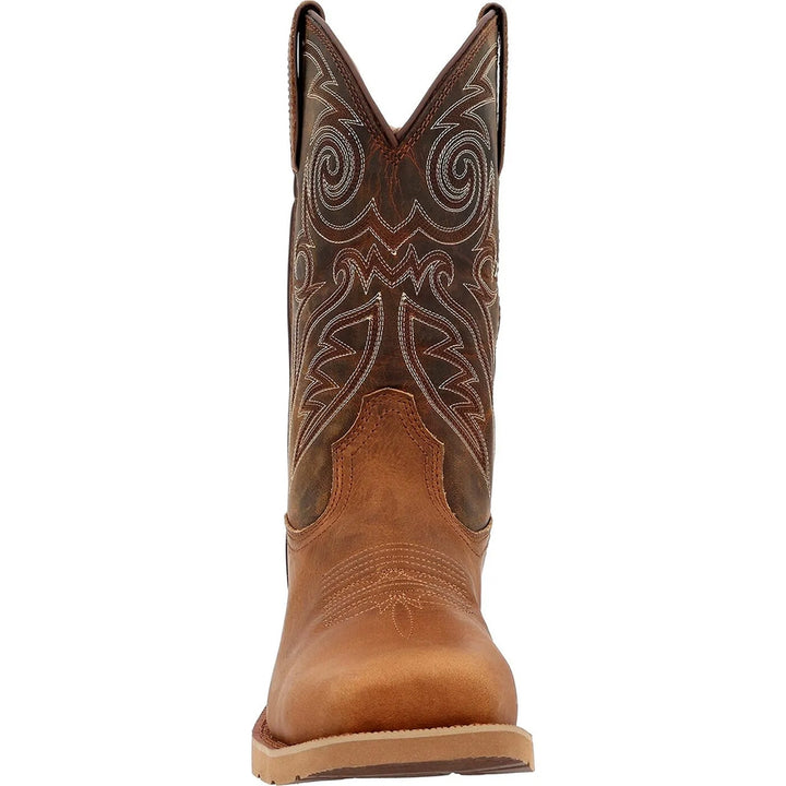 Rocky MonoCrepe Square Steel Toe Waterproof Pull On Slip Resistant Western Boot RKW0431