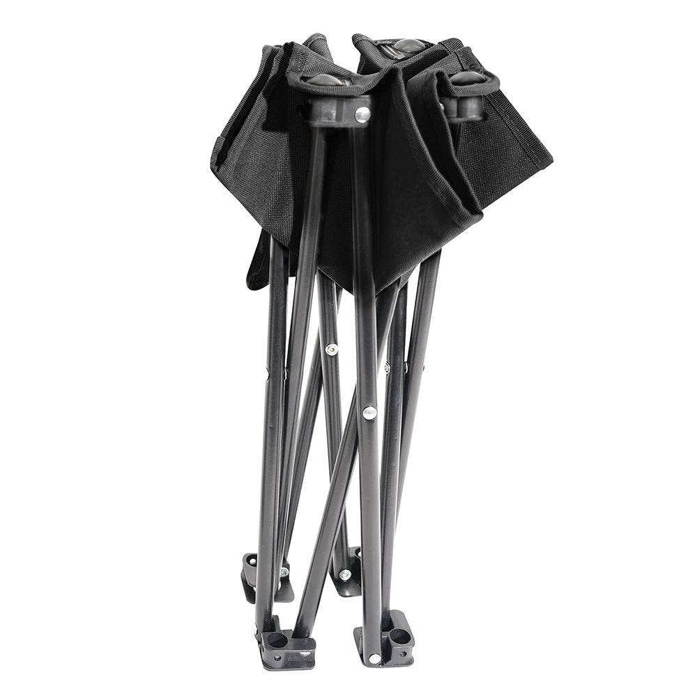 Rothco Black Collapsible 4 Leg Camp Stool 45481