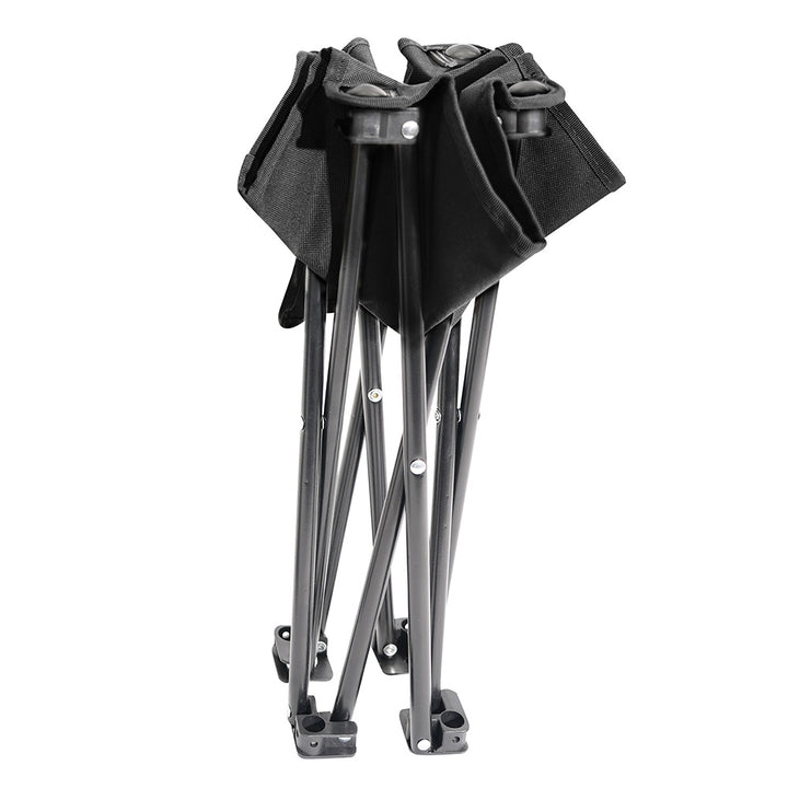 Rothco Black Collapsible 4 Leg Camp Stool 45481