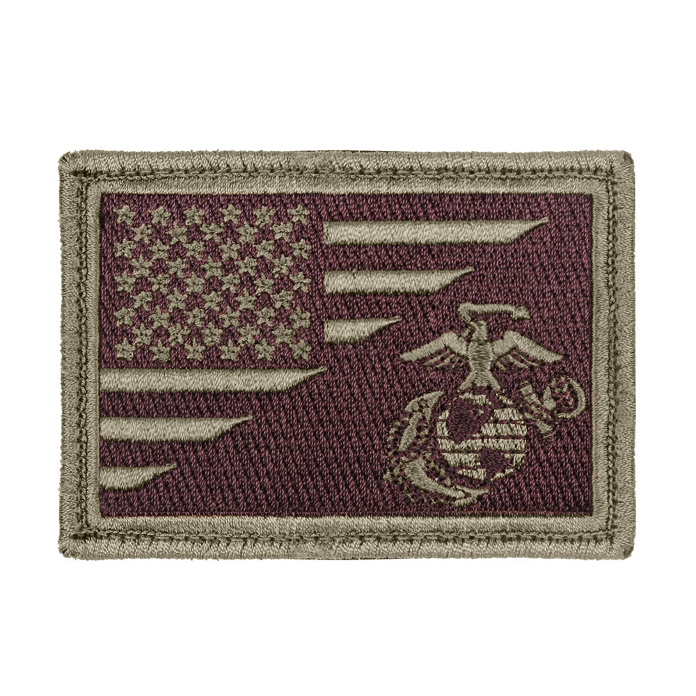 USMC Globe and Anchor US Flag Morale Patch 1891