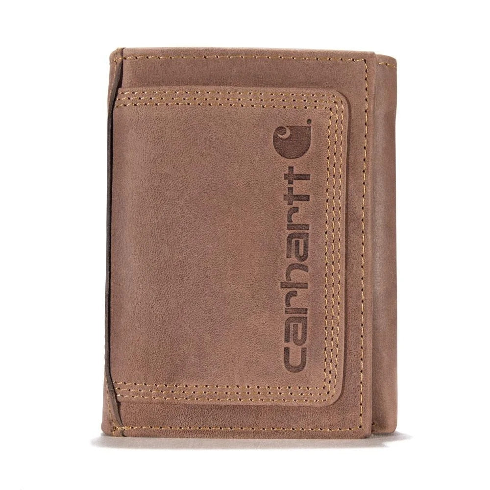 Carhartt Detroit Leather Triple-Stitched Trifold Wallet B0000213