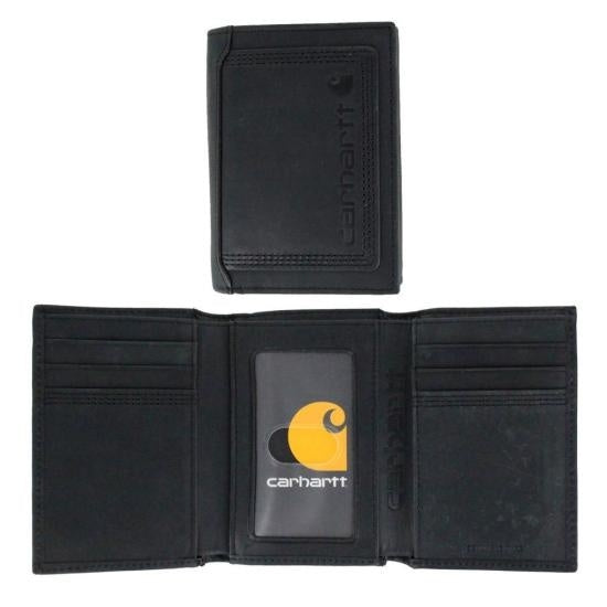 Carhartt Detroit Leather Triple-Stitched Trifold Wallet B0000213