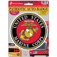 Eagle Emblems U.S. Marines Logo Auto-Badge Sticker DC8433