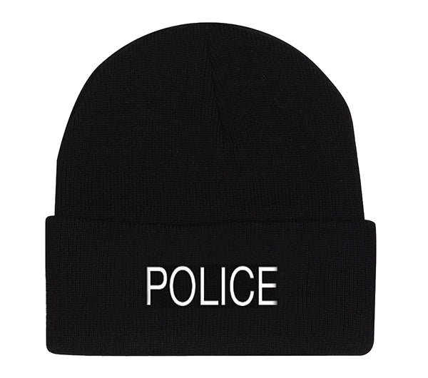 Rothco Black POLICE Acrylic Watch Cap - 5443