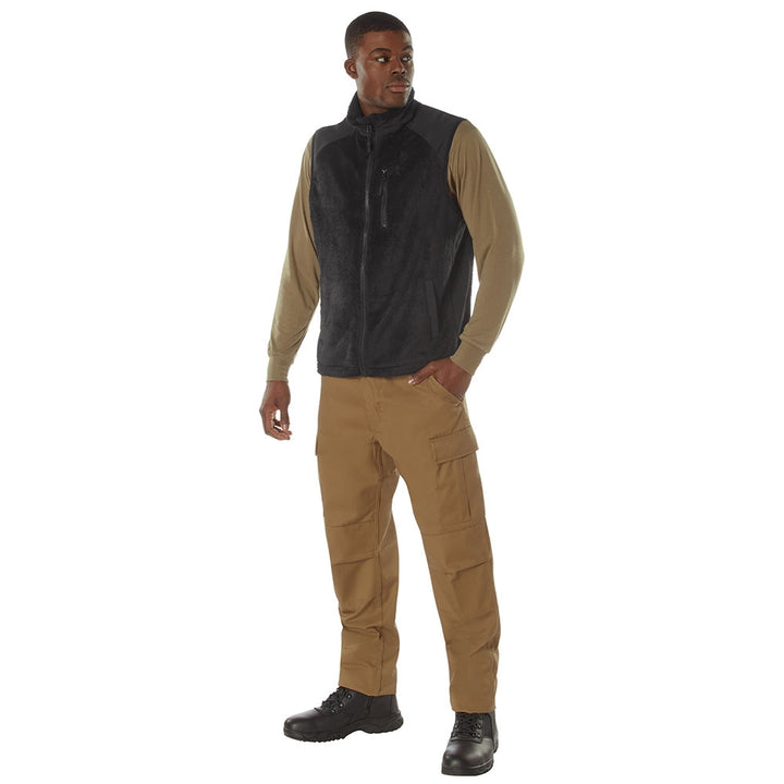 Rothco E.C.W.C.S. Black Fleece Vest 97380