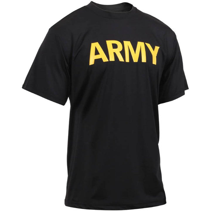 Rothco Black Army PT T-Shirt 46020