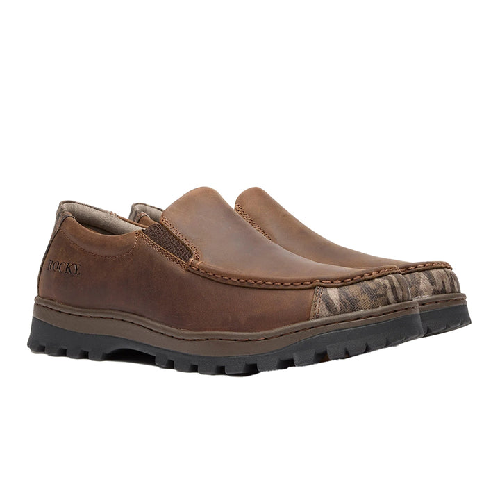 Rocky Outback Lte Soft Toe Slip On Slip Resistant Oxford Work Boot RKS0725