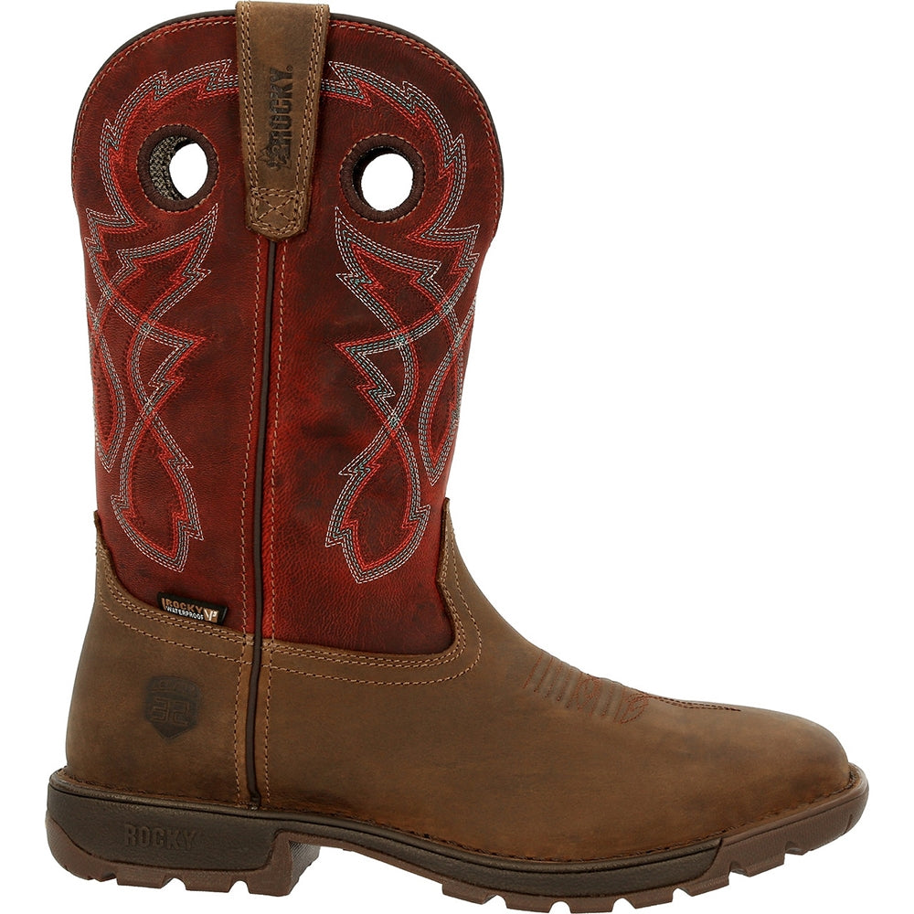 Rocky Legacy 32 Square Steel Toe Waterproof Pull On Work Boot RKW0341