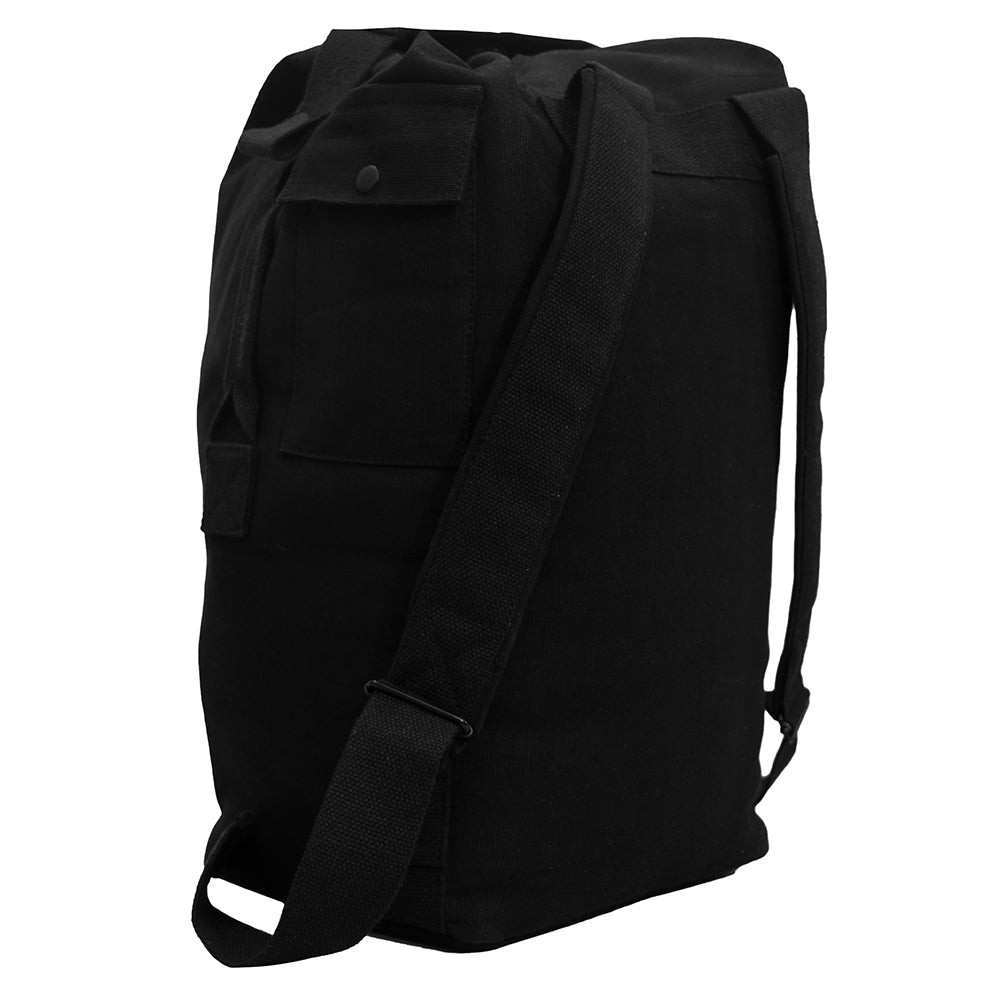 Rothco Black Nomad Canvas Duffle Backpack 24852