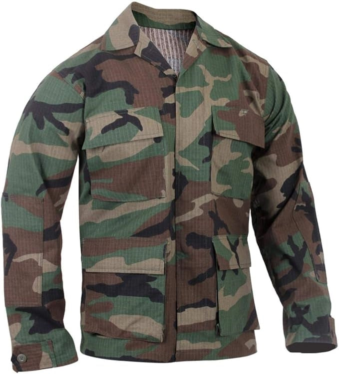 Rothco Woodland Camo Rip Stop BDU Shirt 5944