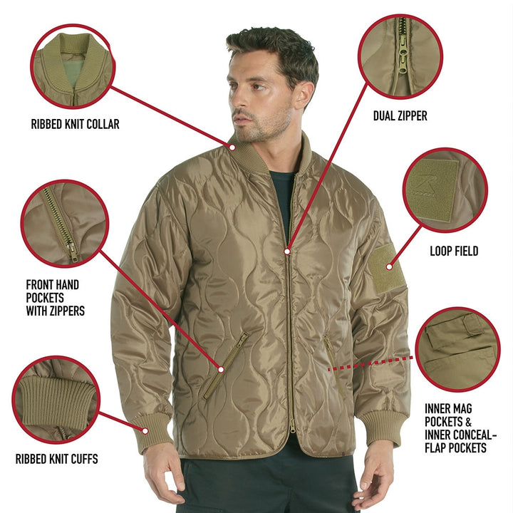 Rothco Concealed Carry Quilted Woobie Jacket 20440