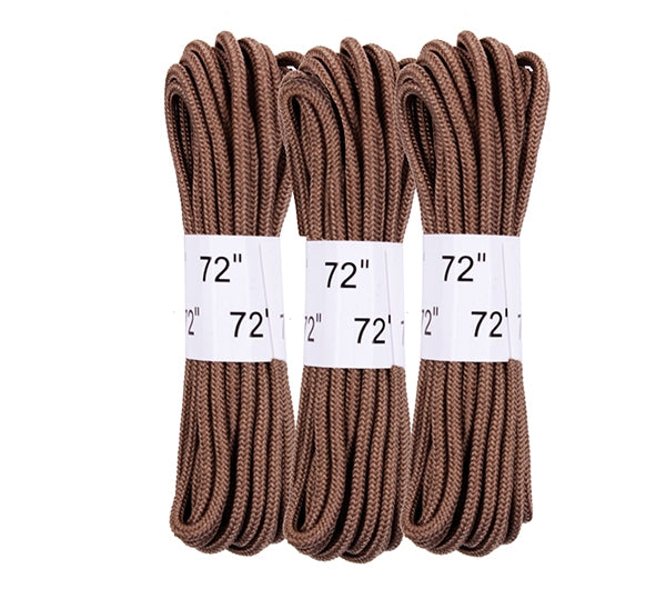 Rothco 3 Pack of Coyote Brown 72 inch Boot Laces 6017