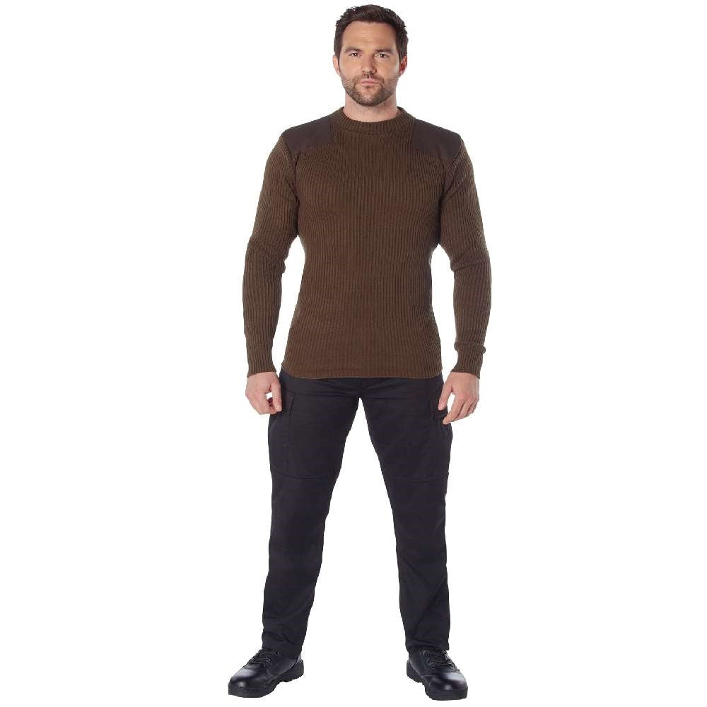 Rothco 5415 Brown Commando Sweater