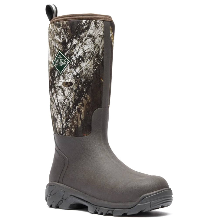 Muck Woody Break Up Country Pull-On Waterproof Mossy Oak Sport Soft Toe Tall Boot WDSMOBU.
