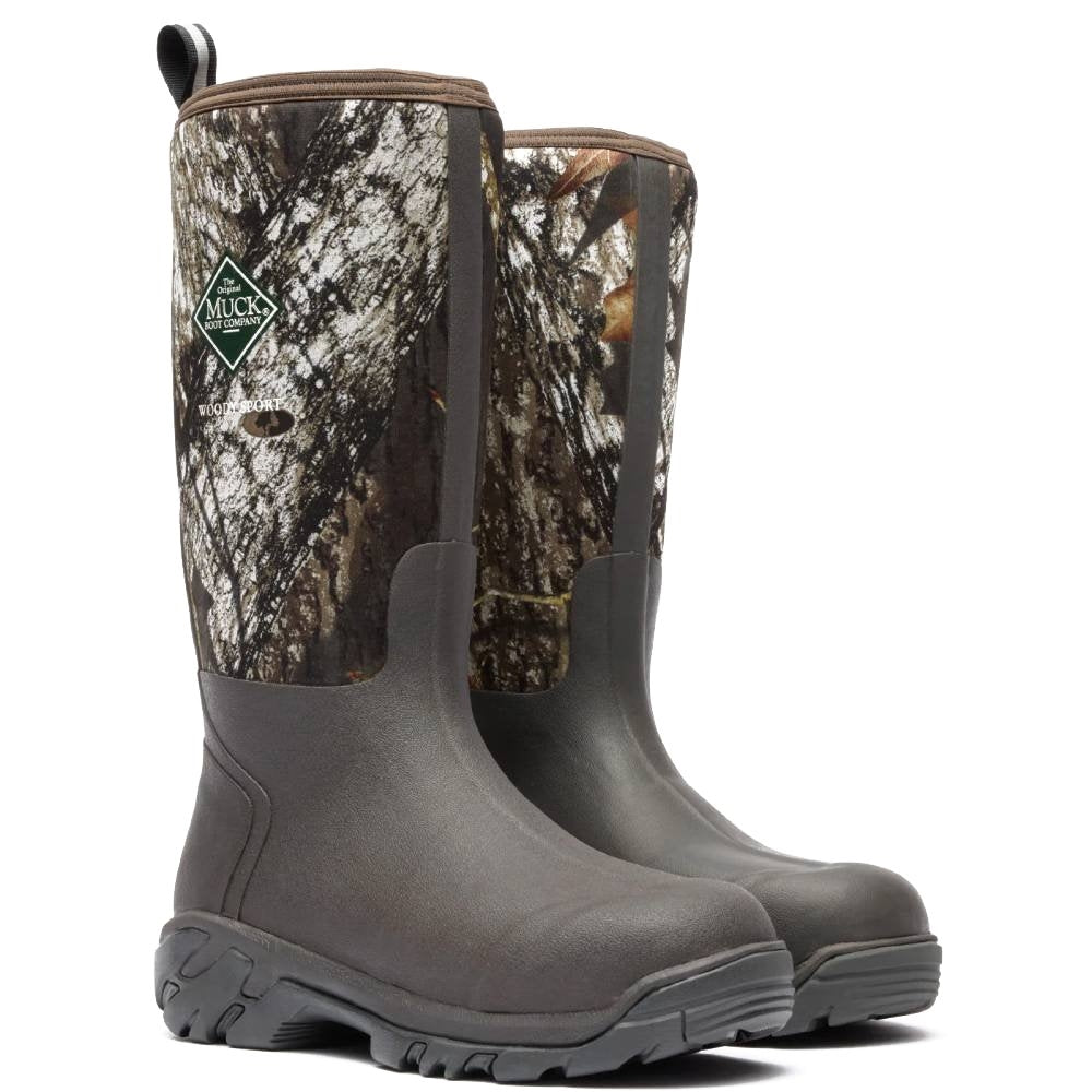 Muck Woody Break Up Country Pull-On Waterproof Mossy Oak Sport Soft Toe Tall Boot WDSMOBU.