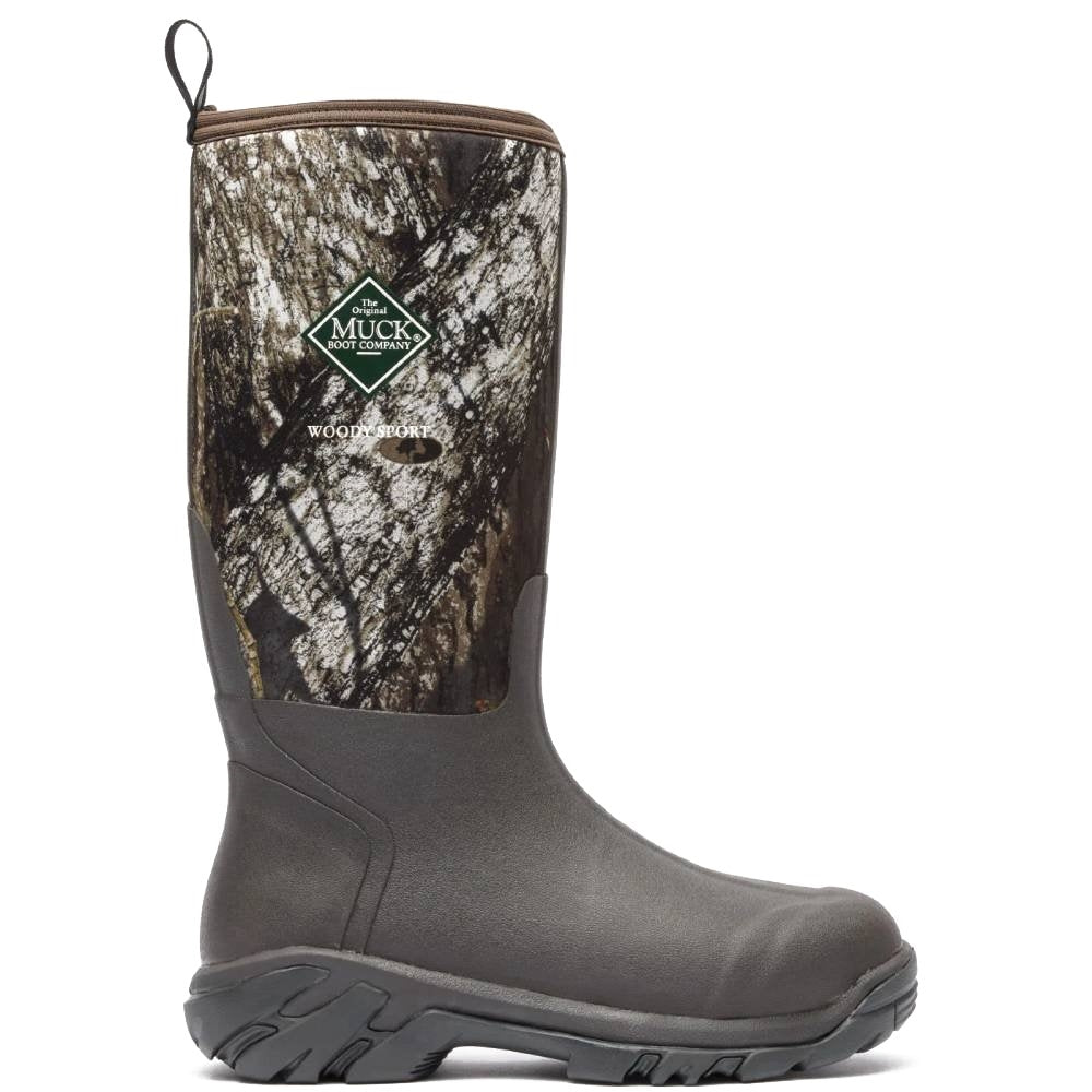 Muck Woody Break Up Country Pull-On Waterproof Mossy Oak Sport Soft Toe Tall Boot WDSMOBU.