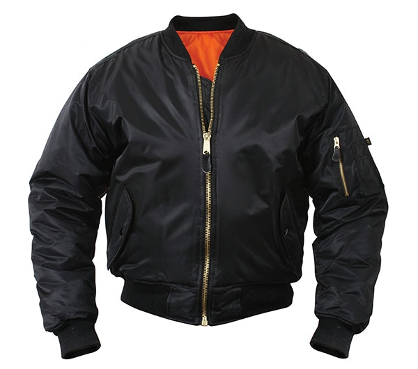 Rothco Black MA-1 Flight Jacket 7324