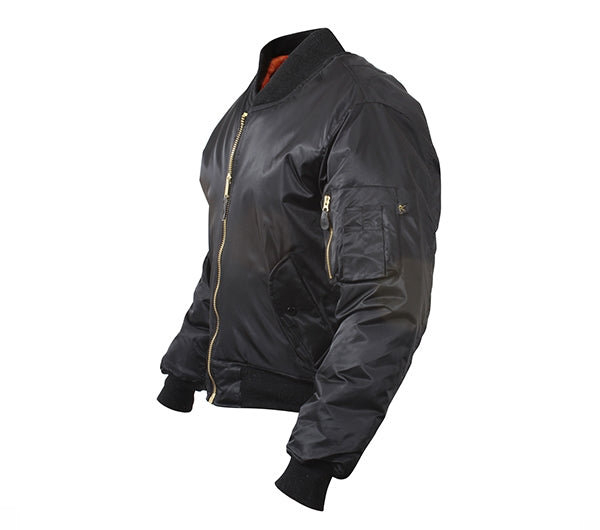 Rothco Black MA-1 Flight Jacket 7324