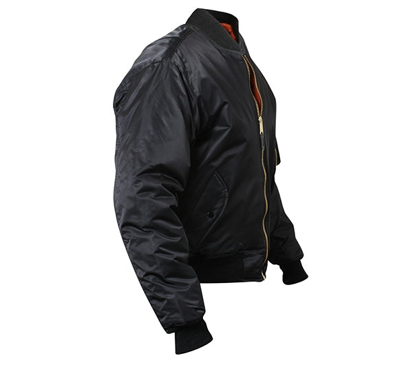 Rothco Black MA-1 Flight Jacket 7324