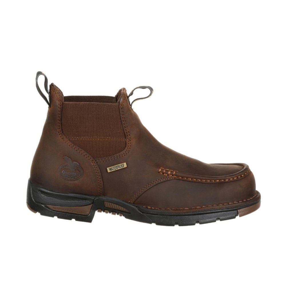 Georgia Athens Chelsea Waterproof Pull On Moc Toe Work Boot GB00156