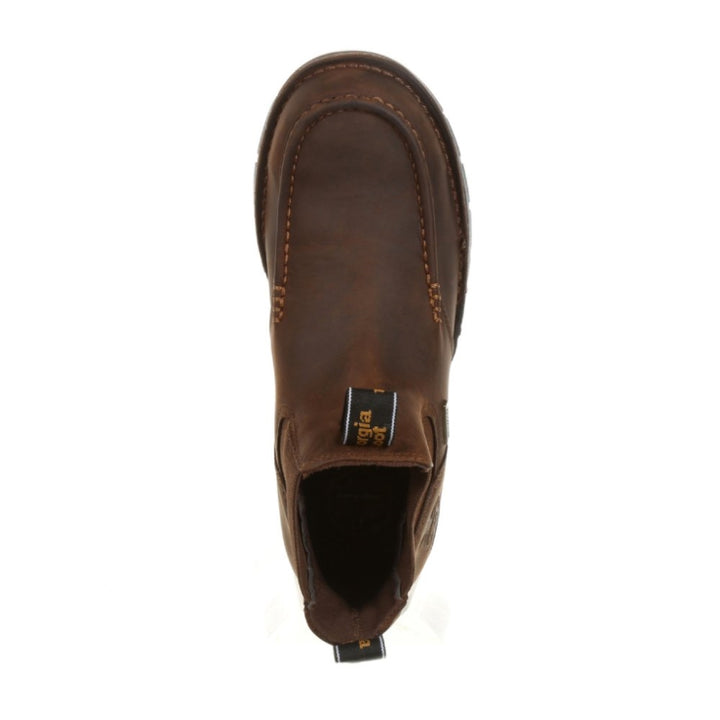 Georgia Athens Chelsea Waterproof Pull On Moc Toe Work Boot GB00156