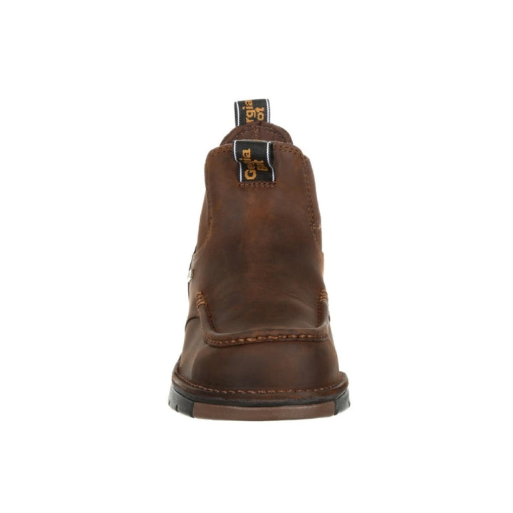 Georgia Athens Chelsea Waterproof Pull On Moc Toe Work Boot GB00156