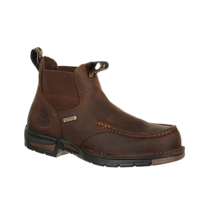 Georgia Athens Chelsea Waterproof Pull On Moc Toe Work Boot GB00156