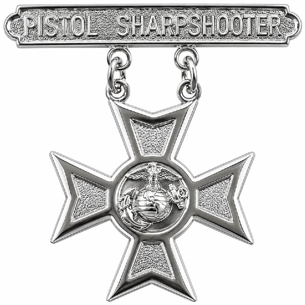 Marine Corps Pistol Sharpshooter Badge - P16371
